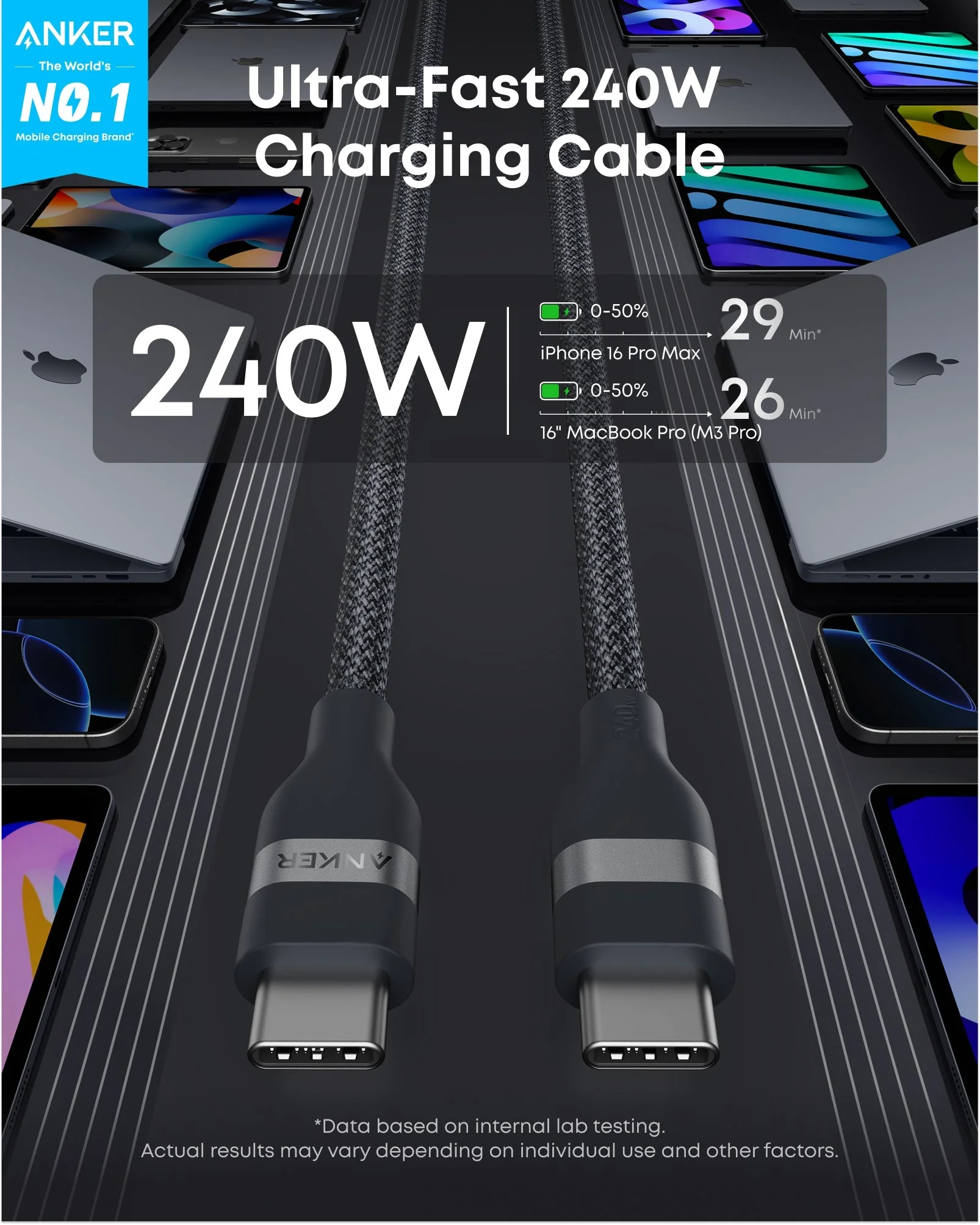 Anker Nano Charger (45W, Smart Display, 180° Foldable) - Image 109