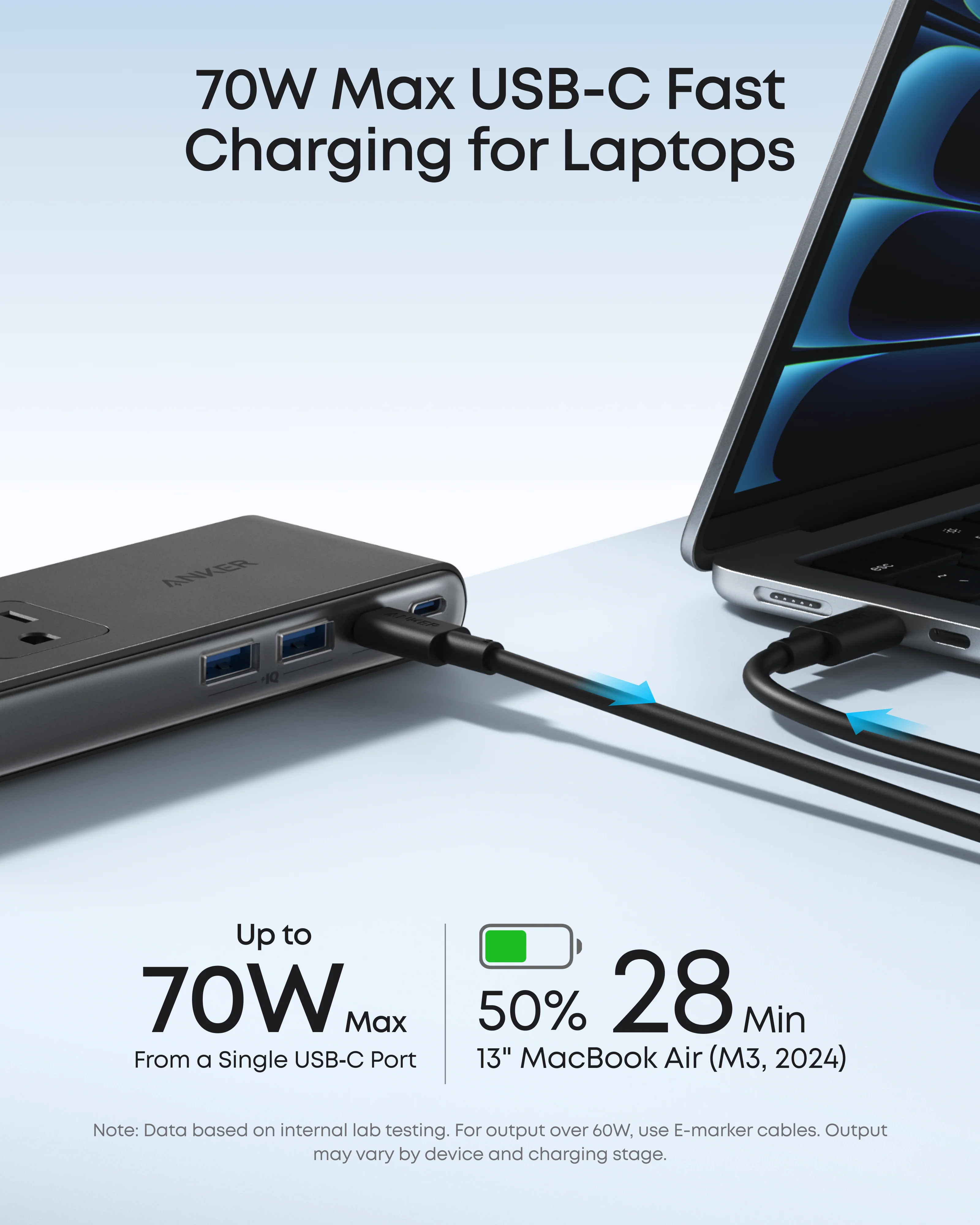 Anker Nano Power Strip (10-in-1, 70W, Clamp) - Image 3