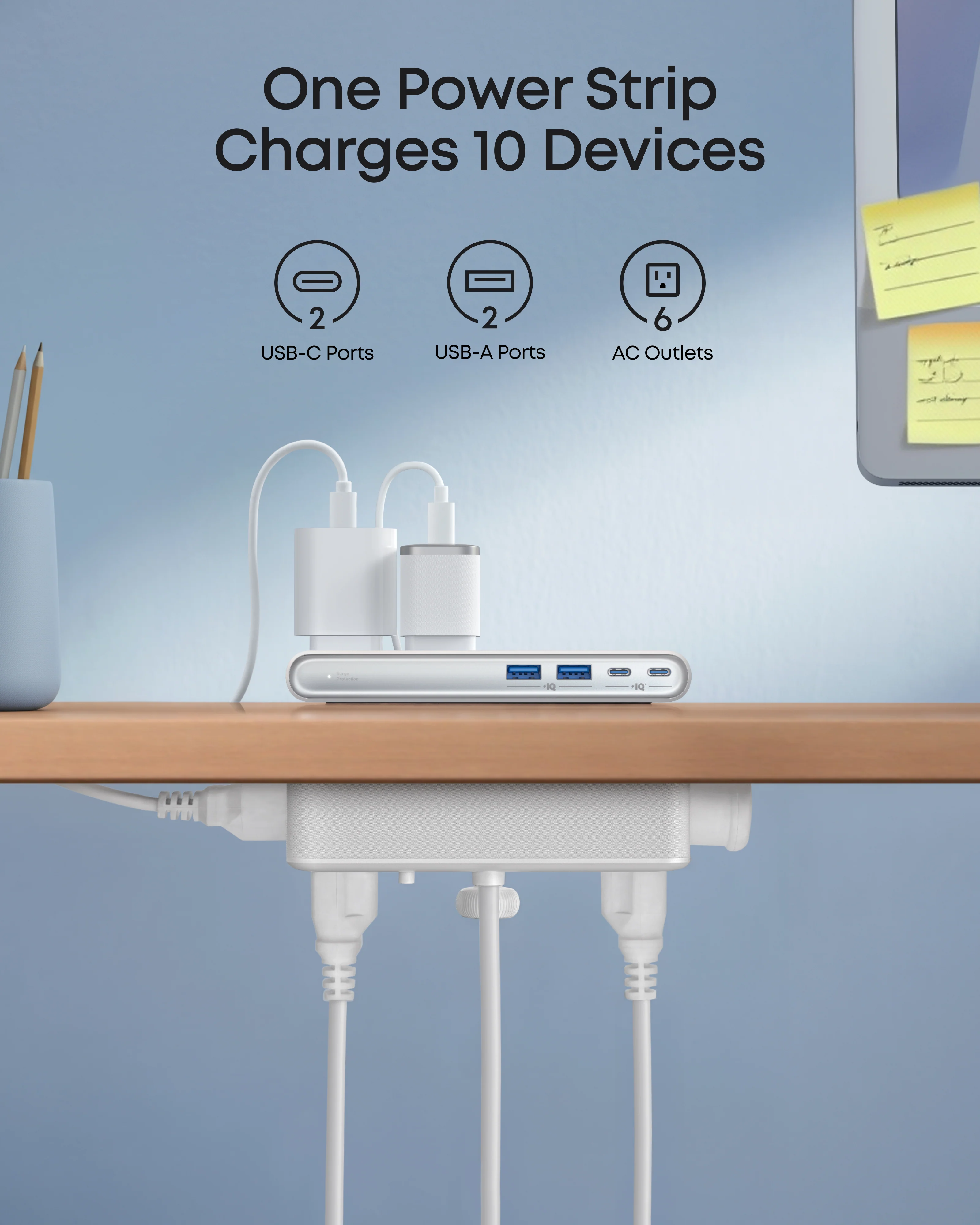 Anker Nano Power Strip (10-in-1, 70W, Clamp) - Image 4