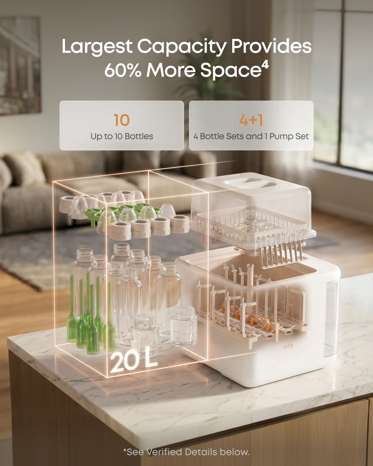 eufy Baby Bottle Washer S1 Pro + 6-Month Essential Cleaning Kit - Image 5