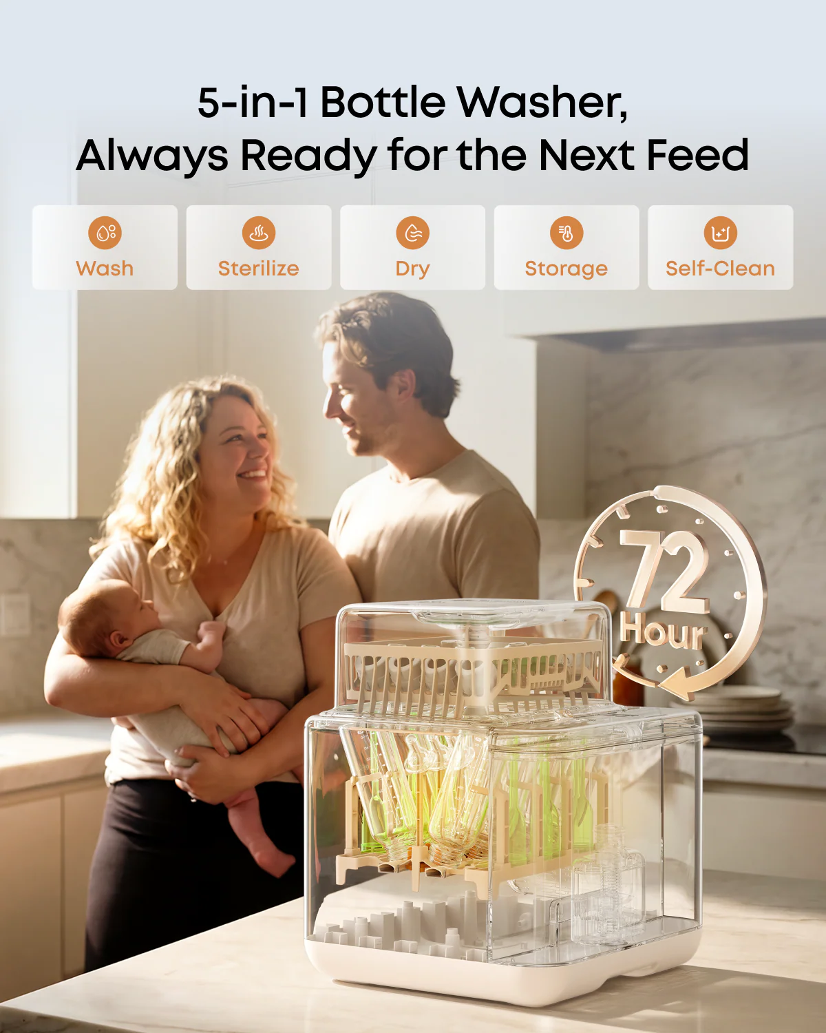 eufy Baby Bottle Washer S1 Pro + 6-Month Essential Cleaning Kit - Image 8