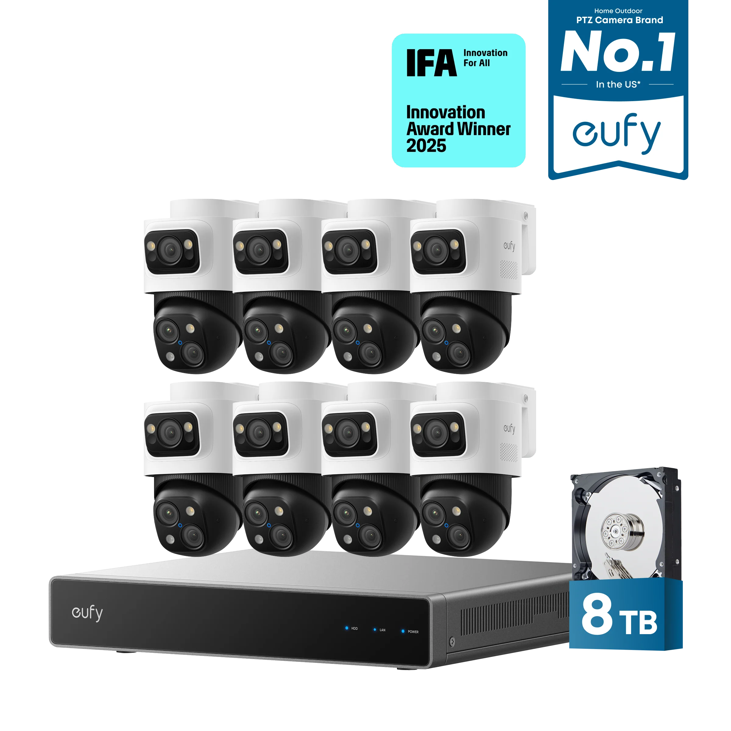 eufy 4K NVR S4 Max 8-Camera Kit with 8 TB HDD - Image 2