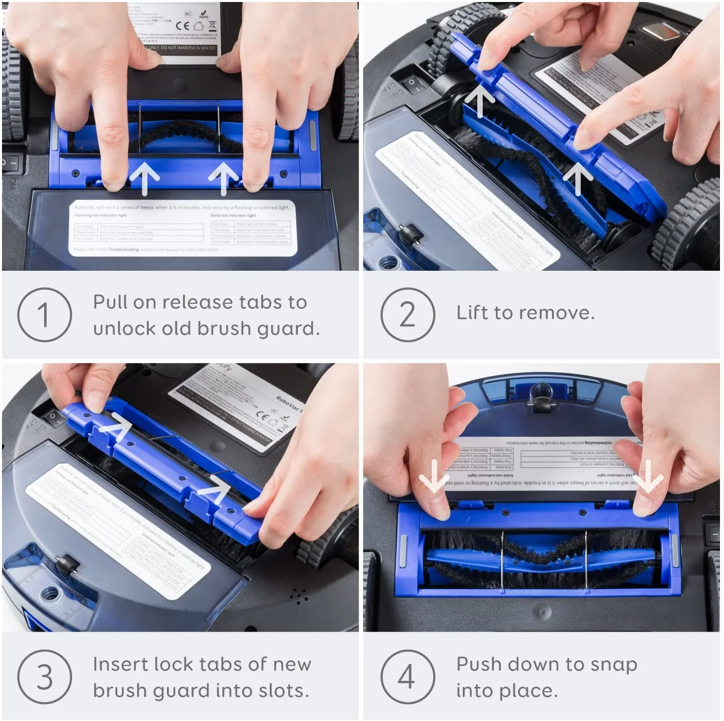 Brush guard, Compatible with RoboVac 11S, 11S Plus, 12, 15C, 15T, 25C, 30, 30C - Image 2